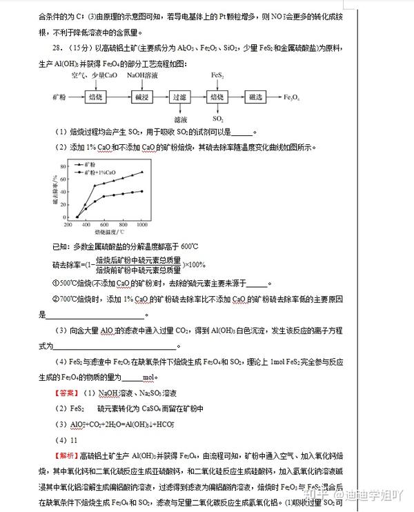 原创:2021高考化学考前45天大冲刺卷秒杀解析(答案解析)