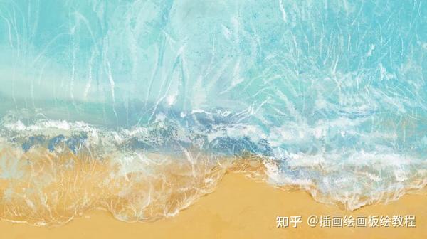 【绘画教程】大海海滩怎么画?只需简单5步就能画出简易的大海海滩!