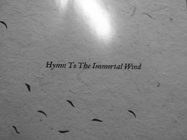 《hymn to the immortal wind》专辑故事