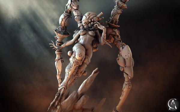 3d模型欣赏:永恒之王异形机甲风