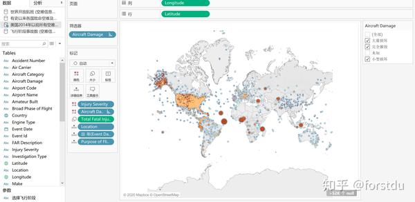 tableau实践2——空难数据分析
