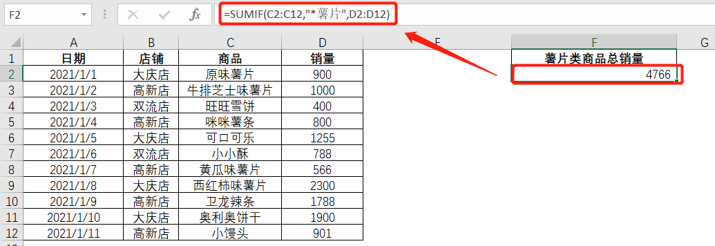 sumif,sumifs函数在excel中的运用