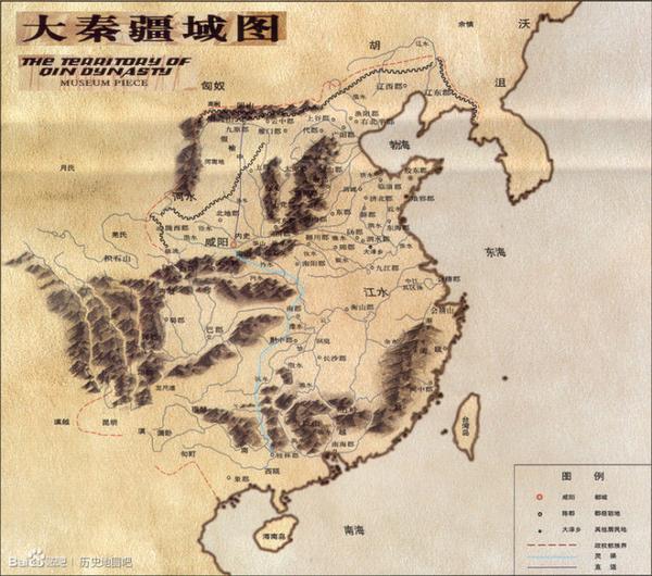 答主之所以要把地图摆出来,只是为了说明一件事, 秦帝国根本就不具备