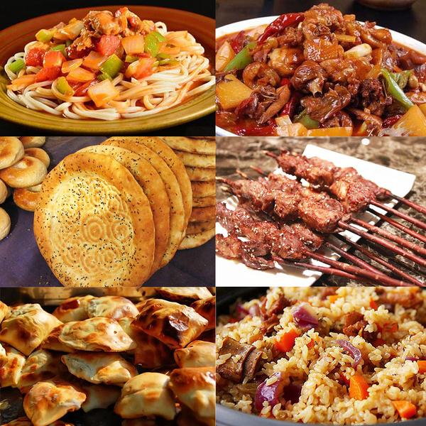 抓饭营养丰富,具有食补的功效,是维吾尔民族过节,待客的必备食品之一
