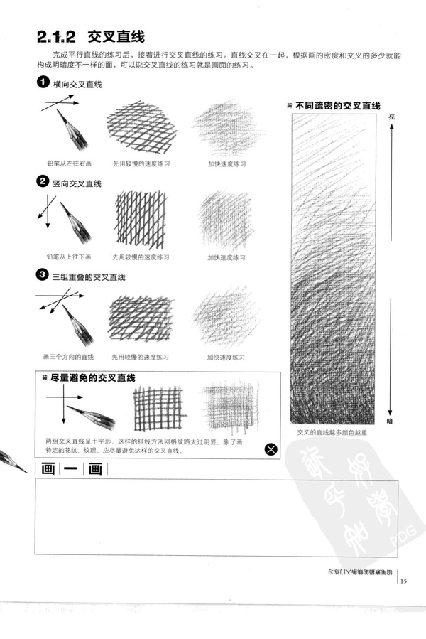 素描排线练习方法