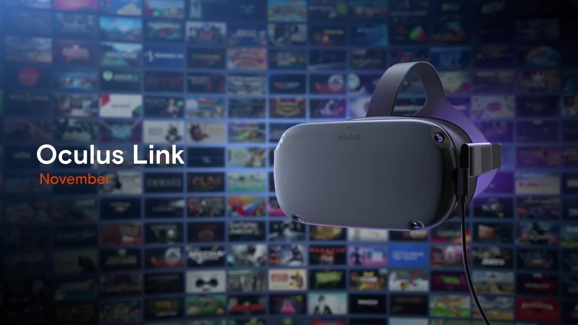 令用户感到兴奋的一项功能显然是oculus link.