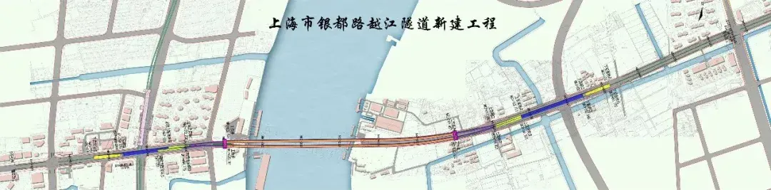 浦东上层隧道于浦业路以西接地,下层隧道下穿浦业路后接地.