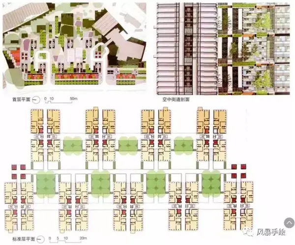 新加坡建筑事务所woha在达士岭组屋方案进行了初步尝试.