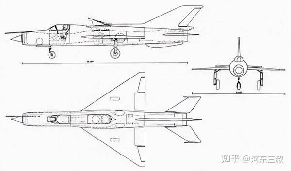 米格-21pd三视图