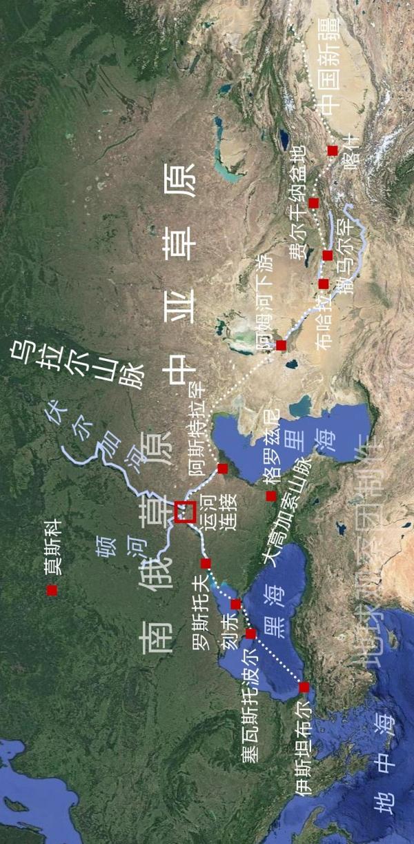 草原丝绸之路以及阿斯特拉罕的重要性
