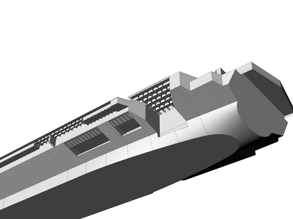 苏联1143.7型航母1/700建模