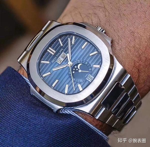 百达翡丽鹦鹉螺5726/1a-014华丽月相真正的变色龙手表