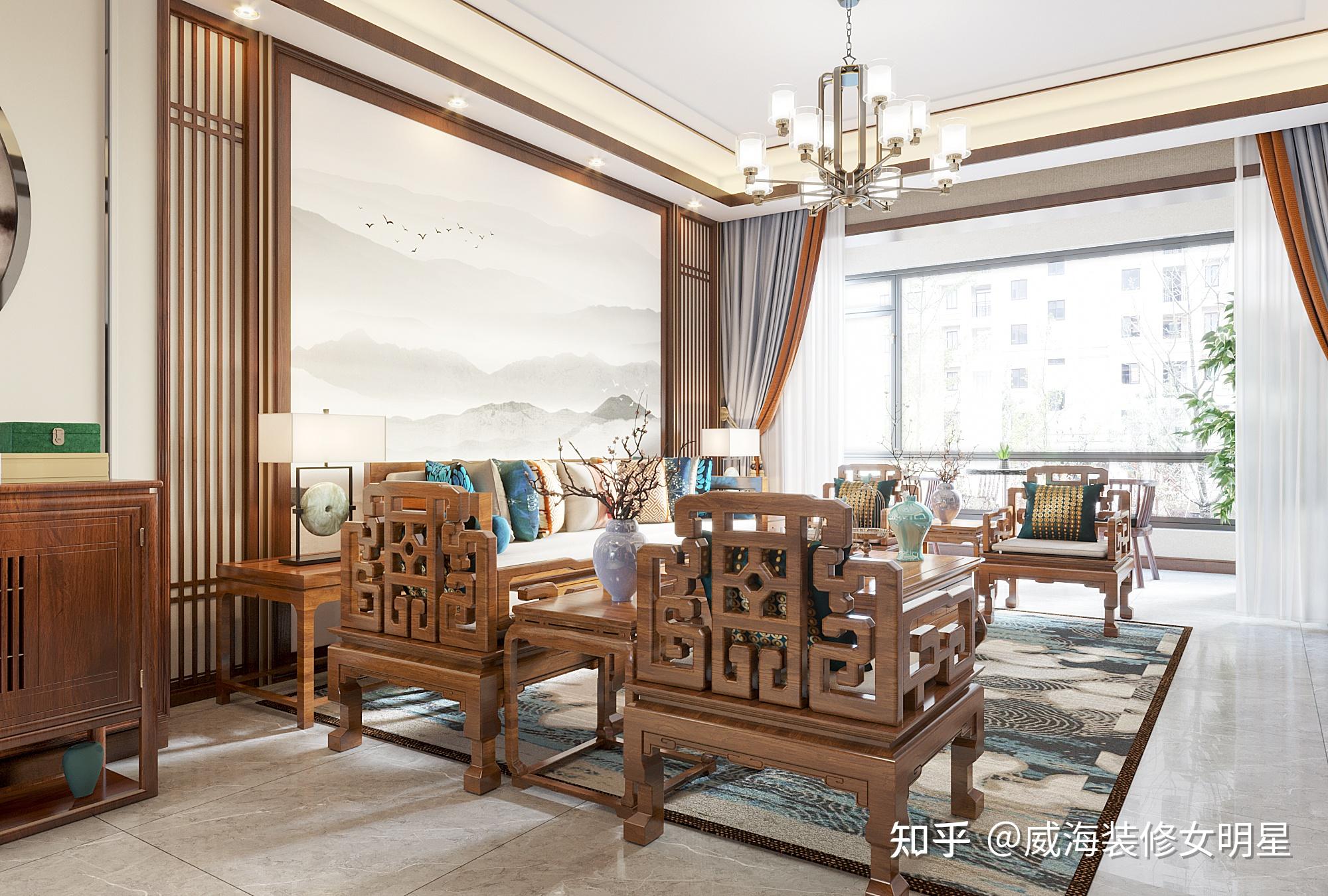 67新中式风格还拥有明清时期家居家具观念的精粹,将当中的经典原素