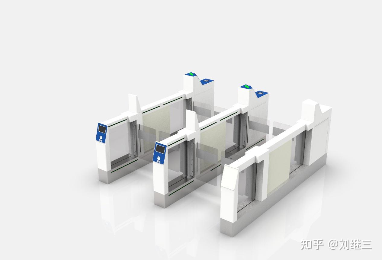 无人值守ab门通道闸在铁路客运车站实名制安检进站验证验票闸机解决
