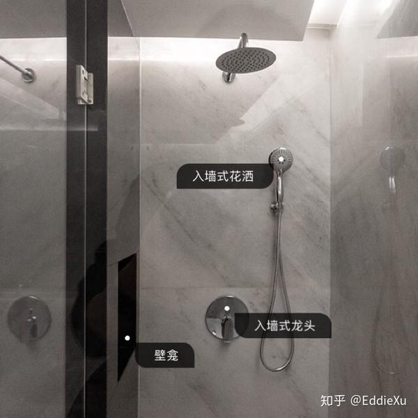 浴缸不舍,还要增加极简风淋浴房,干湿分离真好用,入墙式龙头和花洒