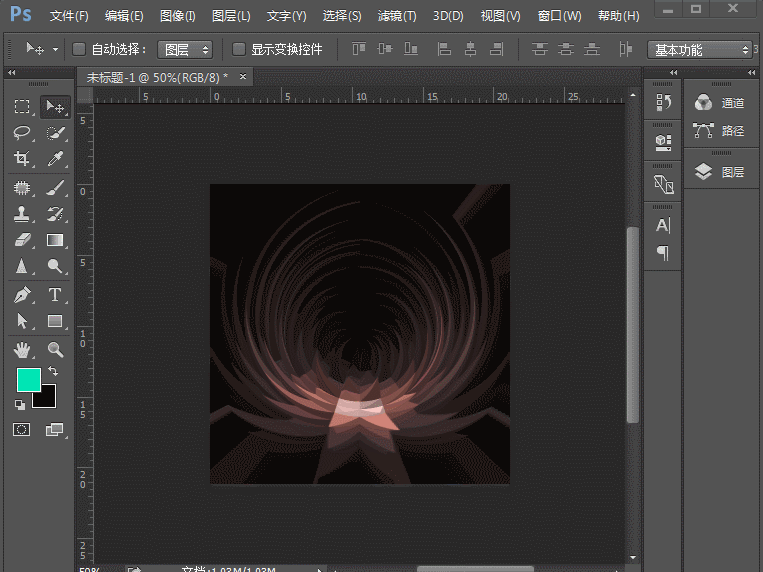 ps如何制作时光通道酷炫特效