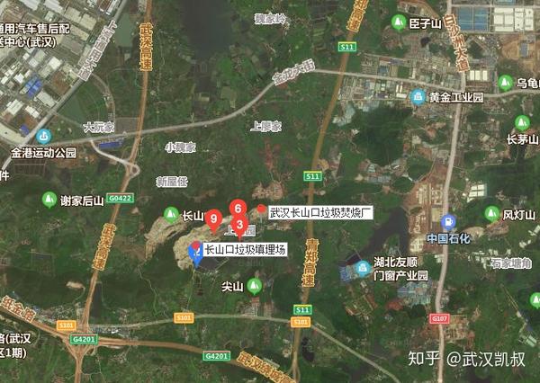 很奇怪,武昌垃圾电厂竟然在江夏,该项目位于江夏区郑店街长山口,是