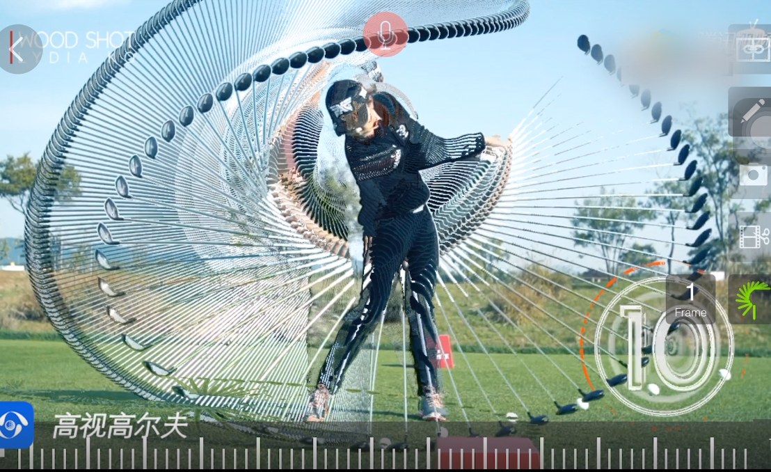 美国lpga巡回赛最年轻冠军高宝璟一号木挥杆轨迹