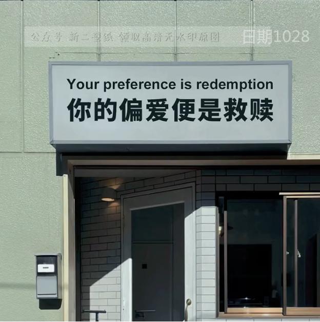 你的偏爱便是救赎图片背景图壁纸抖音热门朋友圈封面