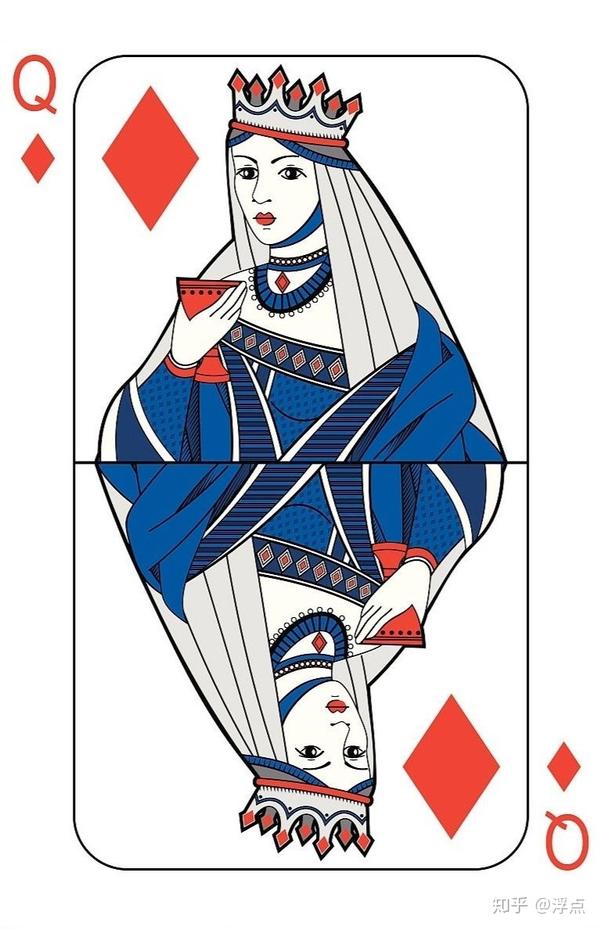 超喜欢这张扑克牌,感觉插画好漂酿,还是我最喜欢的方片q.