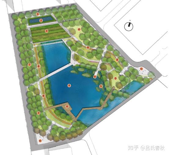 飞来峡海绵公园总平面图