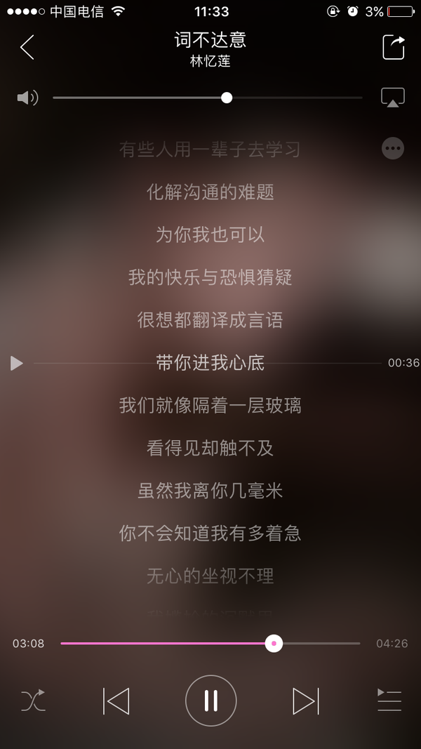 竟然没有林忆莲的《词不达意》,不科学!已经洗脑循环好几天