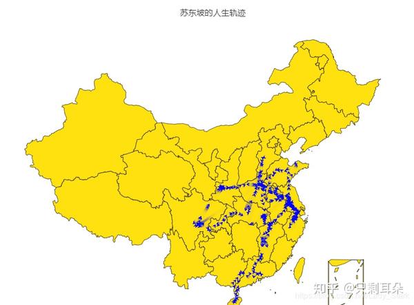 文本分析苏轼的词以及苏轼的人生轨迹地图