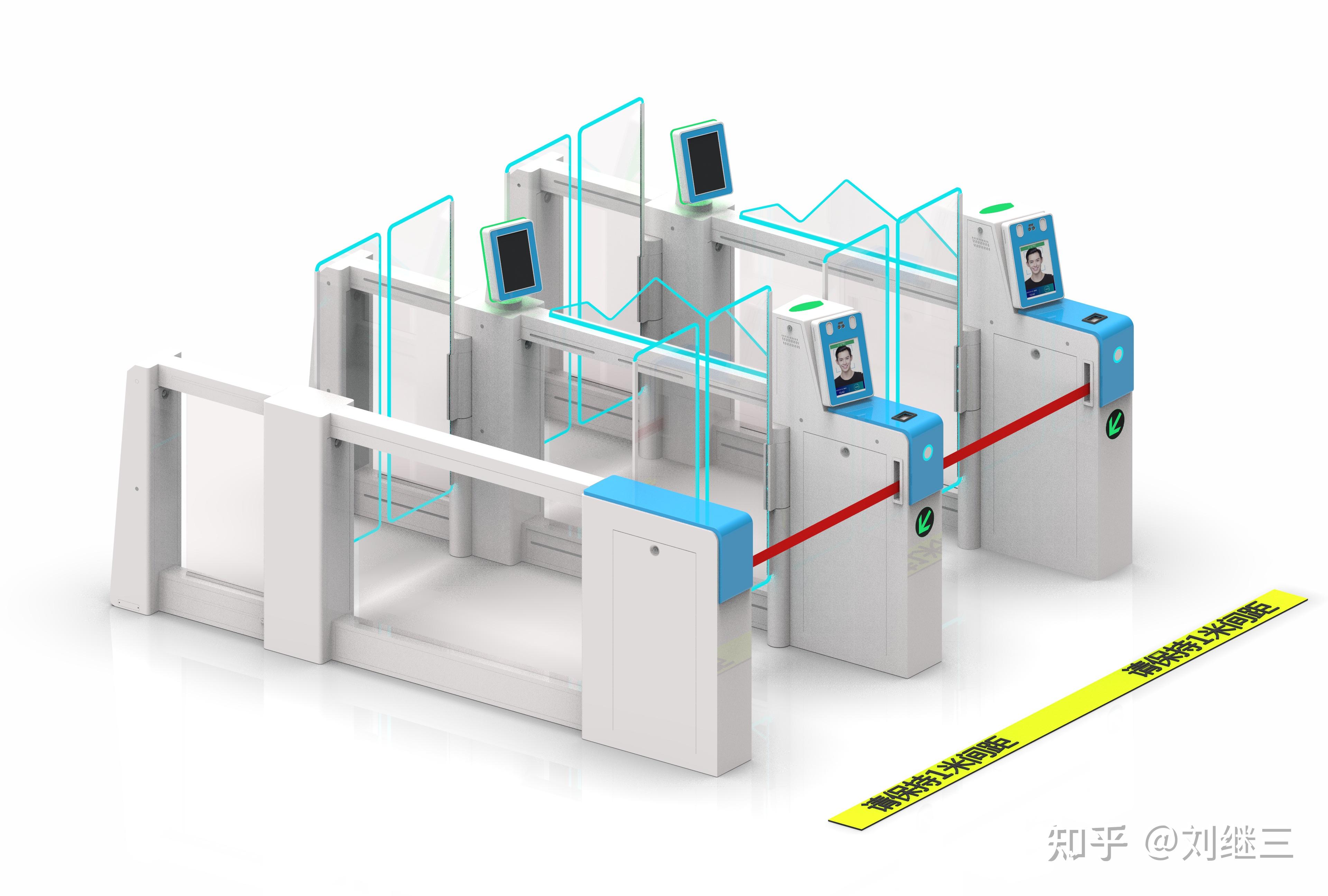 自助安检通道闸机智能卫生检疫闸机和检验票闸机在收费及认证通行场所