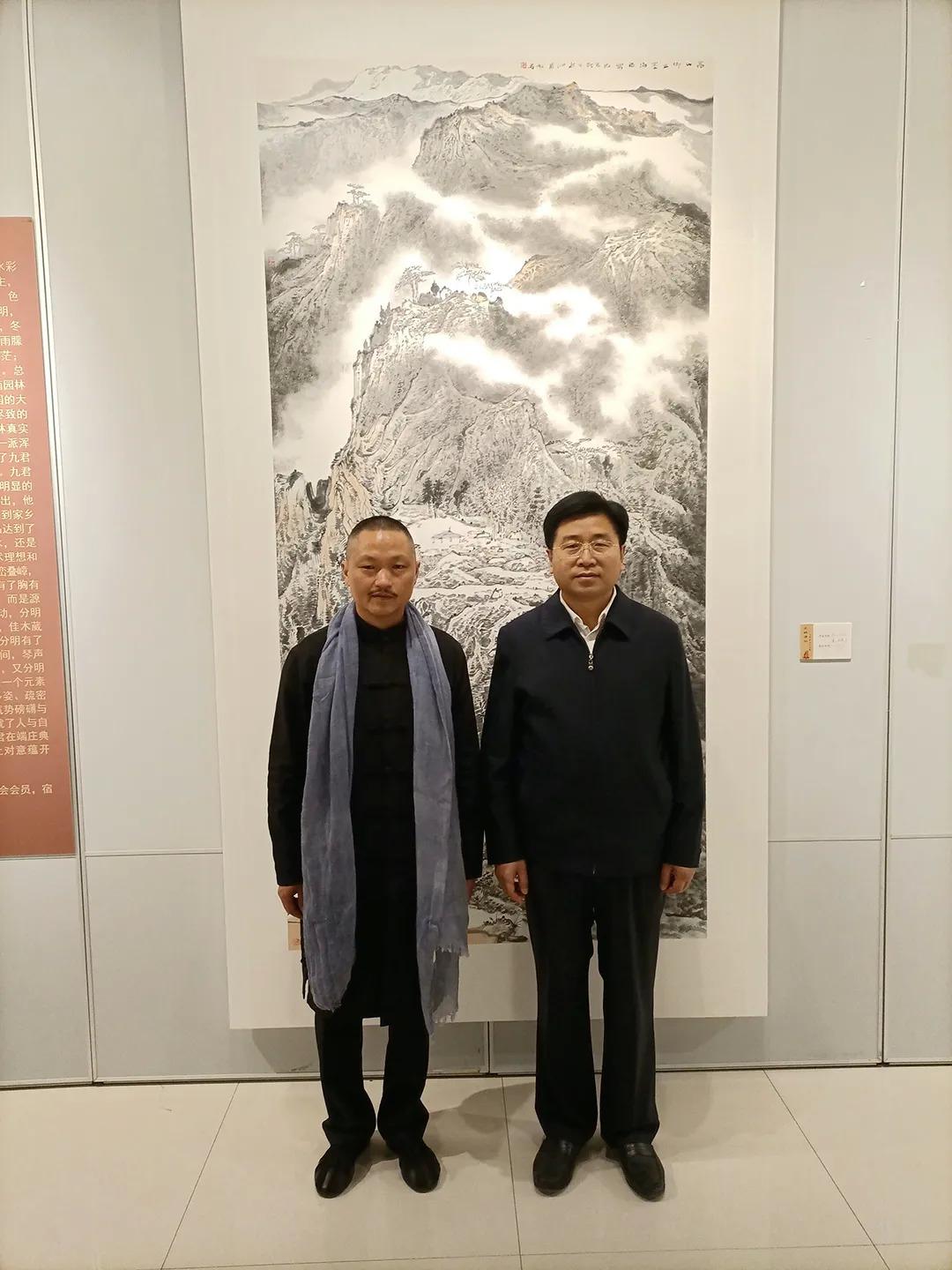 天地祥和九君中国画作品展在宿迁市博物馆隆重开幕