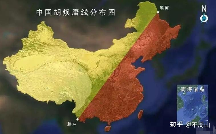 2009 年,中国地理学会发起"中国地理百年大发现"评选"胡焕庸线"名列