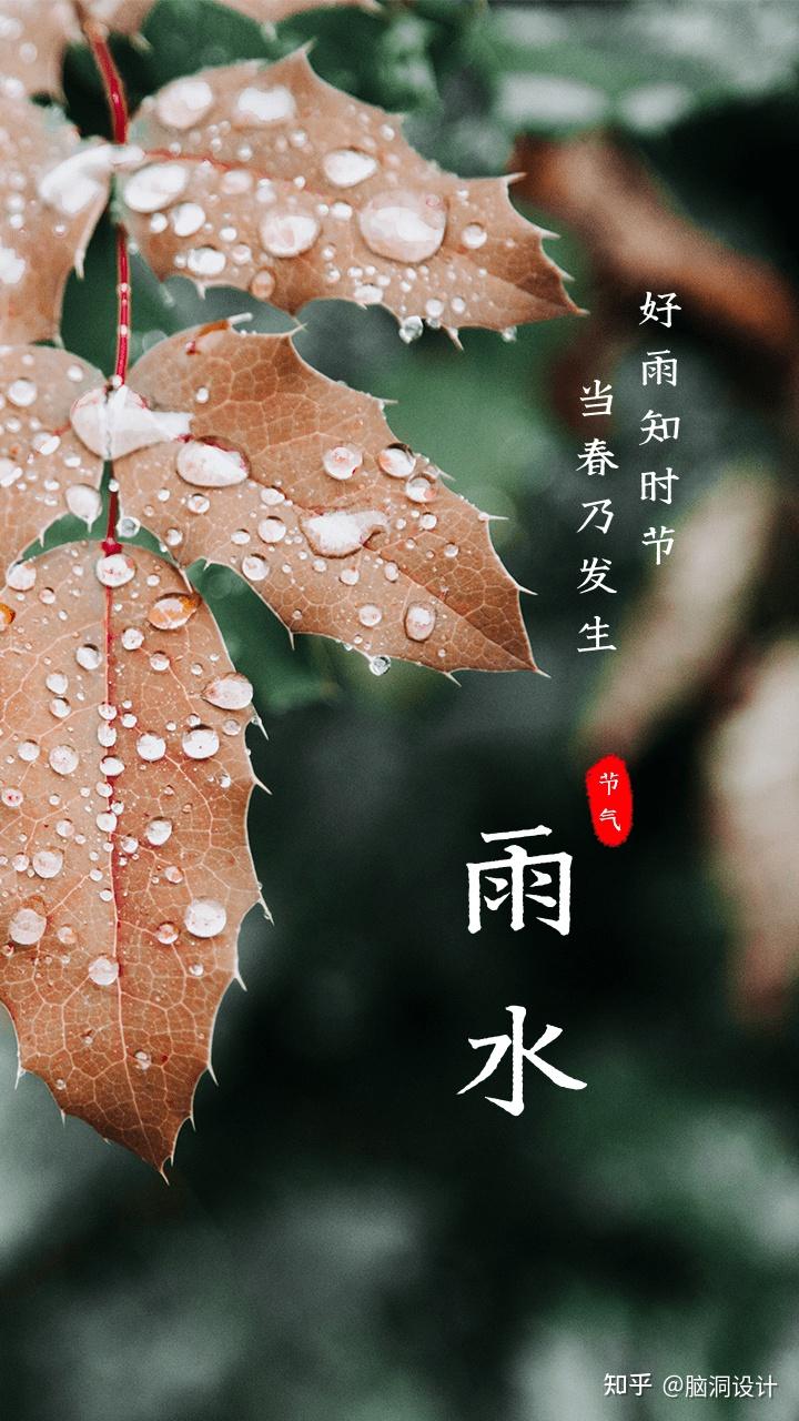 二十四节气今日份雨水节气文案图片文艺感满满哦