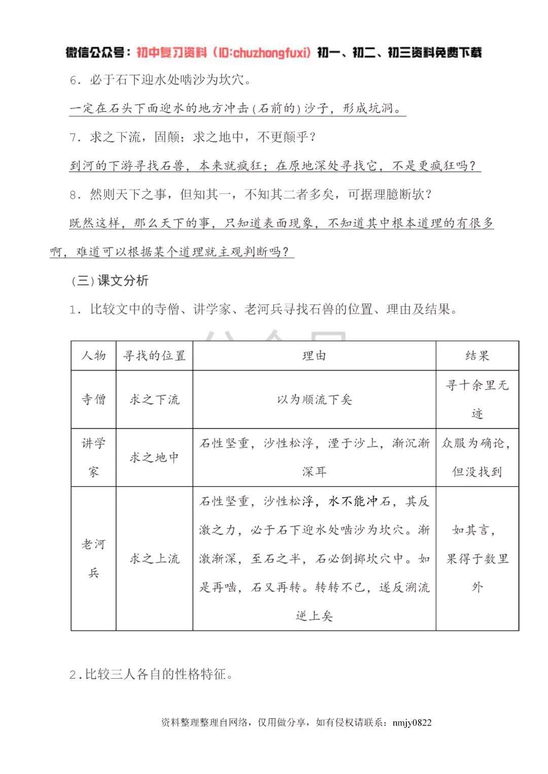 期末复习部编人教版七年级下册语文期末知识点汇总可下载 知乎