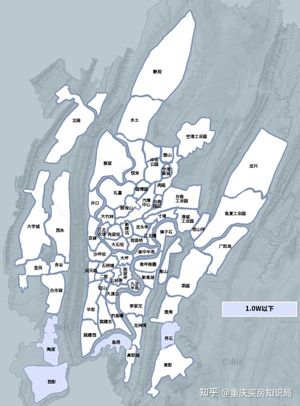 重庆楼市最新房价地图!哪里的房子最便宜,一目了然!