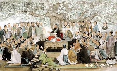 孔子讲学图