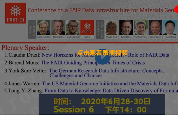 Virtual Conference On A Fair Data Infrastructure For Materials