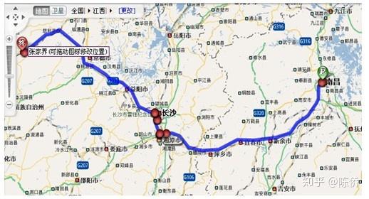 6公里,到达终点 (3)南昌至张家界地图(缩略图) 如何挑选最适合自己的图片