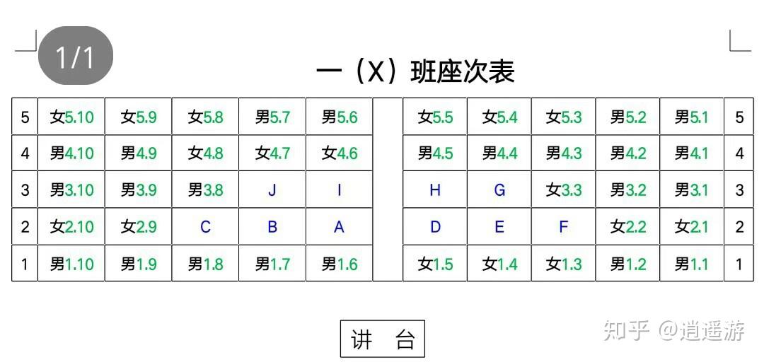 班级座位安排小技巧