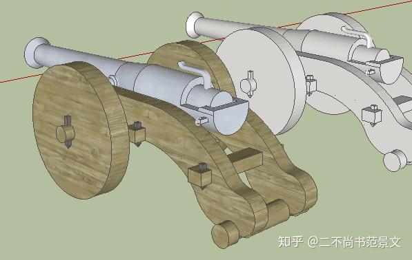 舰载佛郎机铳的铳车也还行