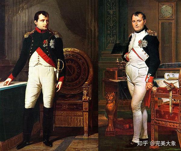 "拿破仑战争"时期的拿破仑肖像,穿的是军装制服.
