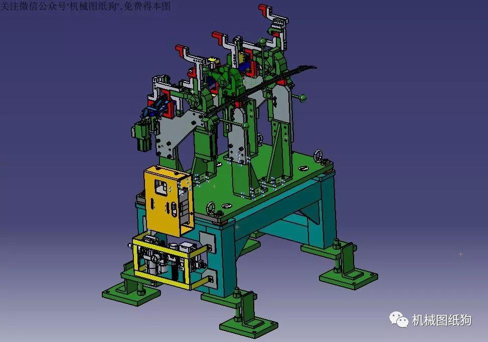 工程机械横梁焊接工装夹具设计3d模型图纸stp格式