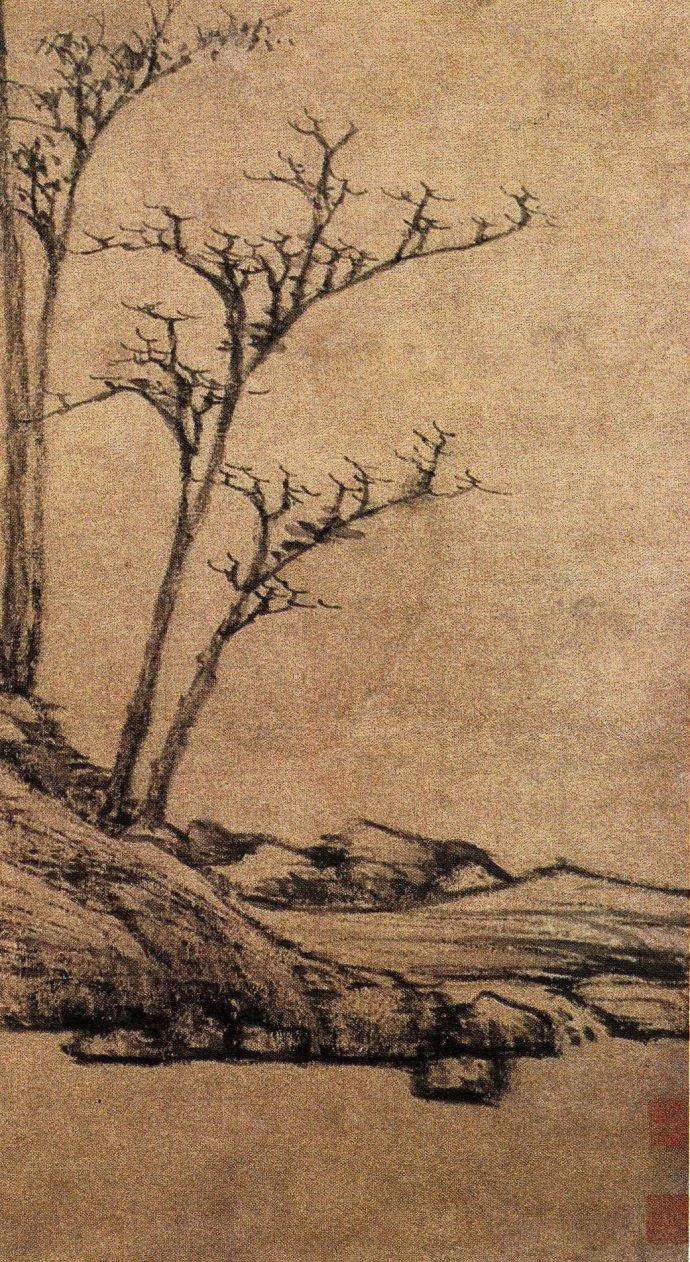 中艺汇赏名画最爱国画家的代表作倪瓒渔庄秋霁图