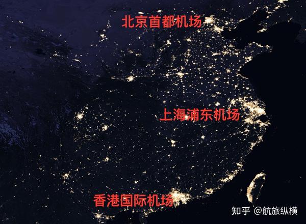 nasa卫星夜景图,较能反应城市发展程度.