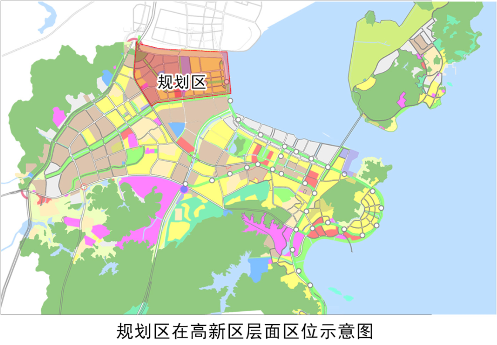 2月8日,珠海市自然资源局公布了高新区北围片区控制性详细规划,进一步