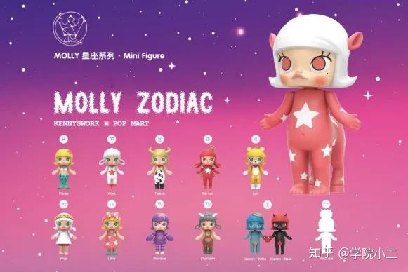 molly zodiac系列盲盒:基础款 隐藏款