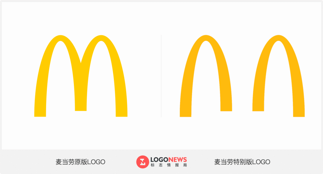麦当劳把logo分开了