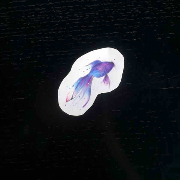 如何用彩铅画星空?