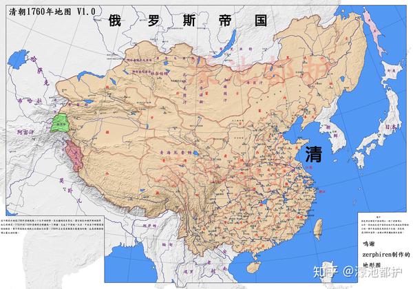 原创清朝地图几张