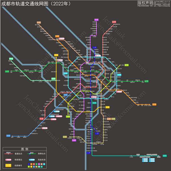 【用illustrator画的成都地铁图(发布于地铁族成都区)】 http://www.