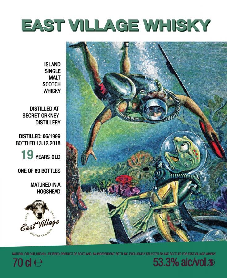 secret orkney 1999 19yo east village whisky company, hogshead 53