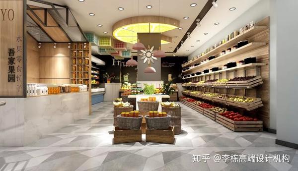 完善店面布局规划的基础上实现的模式,假设此时水果店设计规划不完善